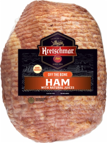 Kretschmar® Off The Bone Ham Fresh Sliced Deli Meat Perspective: back