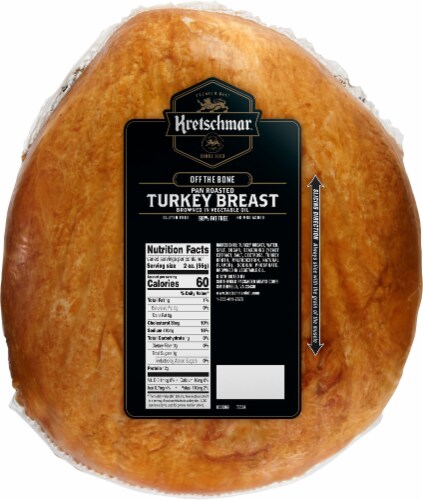 Kretschmar Ran Roasted Off The Bone Turkey Breast Fresh Sliced Deli Meat Perspective: back