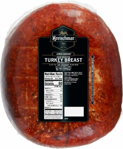 Kretschmar Classics Reduced Sodium Oven Roasted Turkey Breast Fresh Sliced Deli Meat Perspective: back
