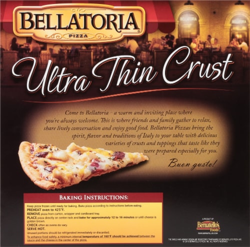 Bellatoria® Ultra Thin Crust BBQ Chicken Pizza Perspective: back