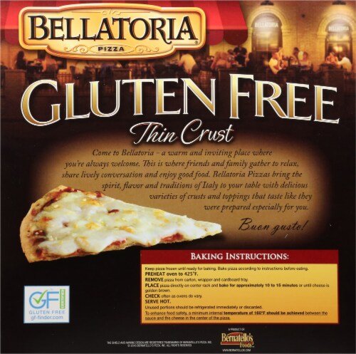 Bellatoria® Ultra Thin Crust Ultimate 5-Cheese Pizza Perspective: back