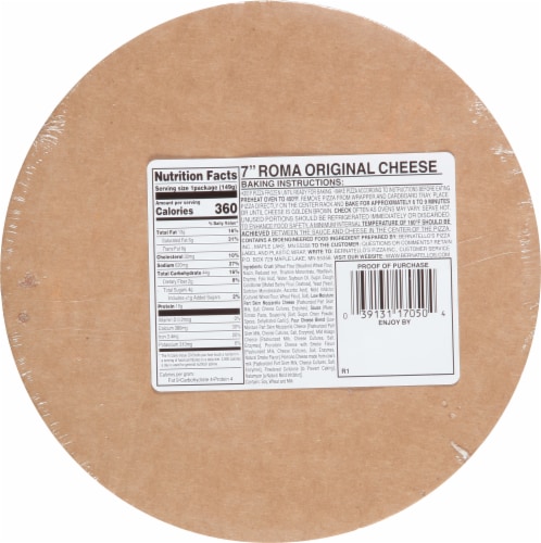 Roma® for 1 Frozen Four Cheese Original Pizza Perspective: back