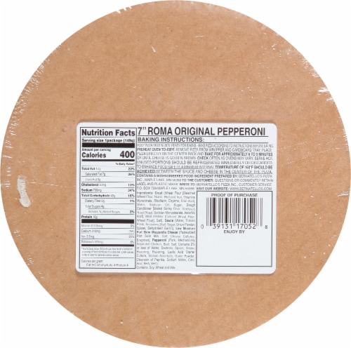 Roma® For 1 Frozen Pepperoni Original Pizza Perspective: back