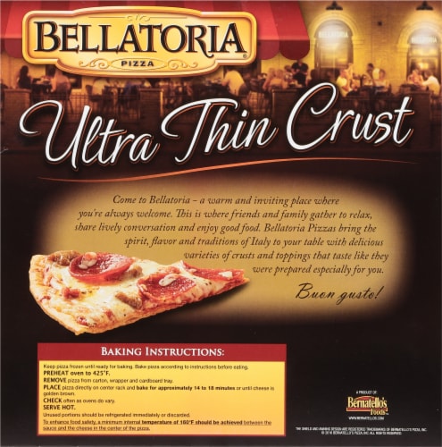 Bellatoria® Ultra Thin Crust Meat Trio Perspective: back