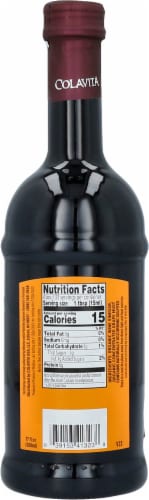 Colavita Organic Aged Balsamic Vinegar of Modena Perspective: back