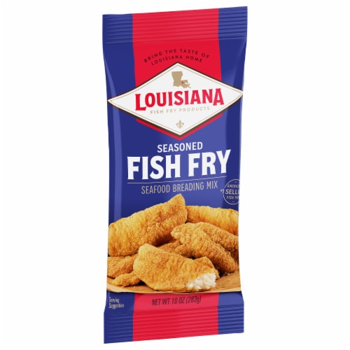 Louisiana Seasoned Crispy Fish Fry Seafood Breading Mix Perspective: back