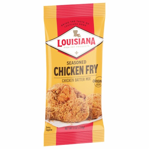 Louisiana Fish Fry Products Seasoned Chicken Fry Chicken Batter Mix Perspective: back
