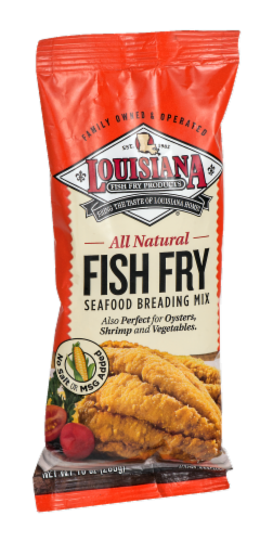Louisiana All Natural Fish Fry Seafood Breading Mix Perspective: back