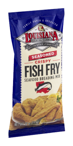 Louisiana Seasoned Crispy Fish Fry Seafood Breading Mix Perspective: back