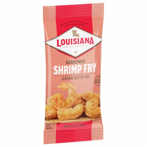 Louisiana Fish Fry Products Seasoned Seafood Shrimp Fry Batter Mix Perspective: back