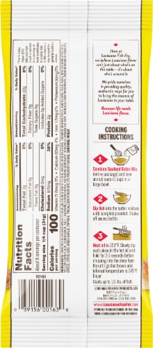 Louisiana® Fish Fry Products Seasoned Beer Batter Seafood Mix Perspective: back