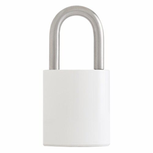 Hampton BenjiLock 43MM Fingerprint Padlock - White Perspective: back