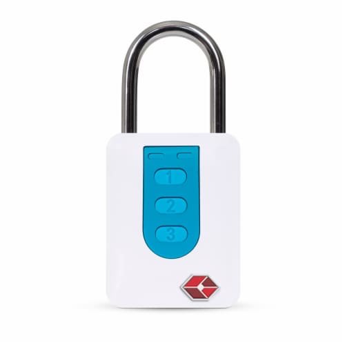 BenjiLock® By Hampton TSA Fingerprint Padlock - White, 1 ct - Ralphs