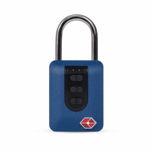Hampton BenjiLock TSA Fingerprint Padlock - Dark Navy Perspective: back
