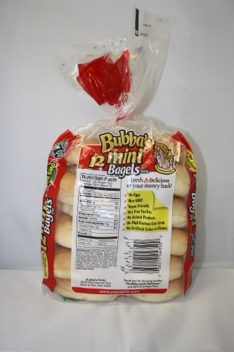 Bubba's™ Plain Mini Bagels Perspective: back