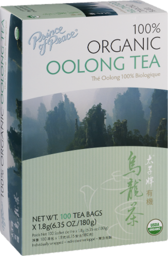 Prince of Peace® 100% Organic Oolong Tea Bags Perspective: back