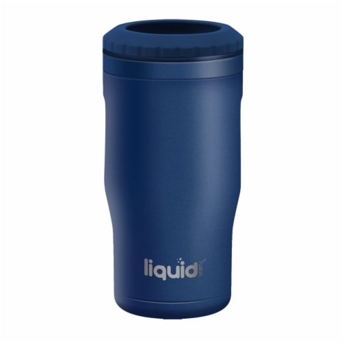 Grand Fusion 4 in 1 Icy Bev Kooler 12 oz Stainless Steel Powder Blue Coat Perspective: back