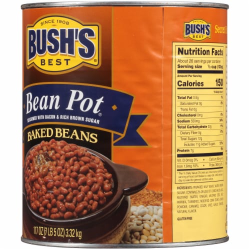 Bush's Bean Pot Baked Beans Perspective: back