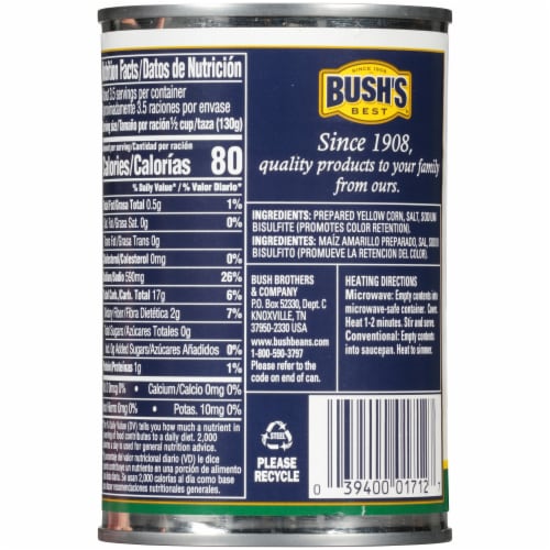 Bush's Best® Golden Hominy Perspective: back