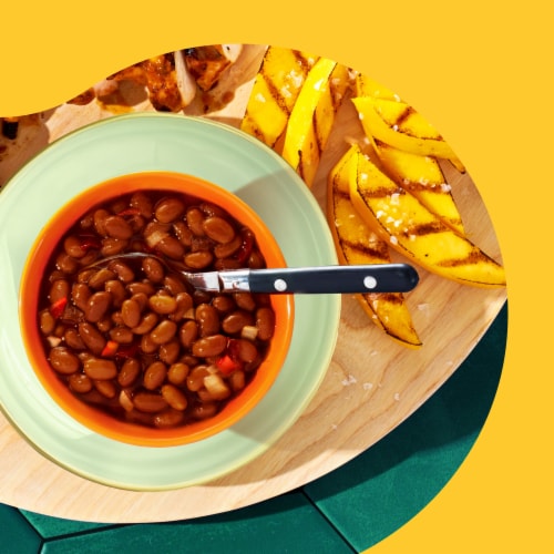 Bush's Smokehouse Tradition Grillin' Beans 22 oz Perspective: back