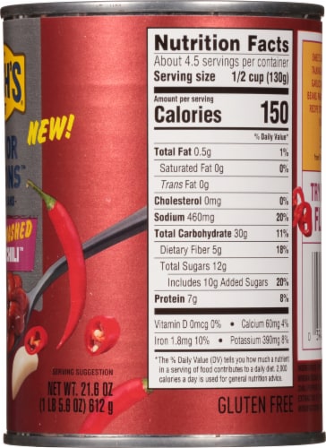 Bush's® Best Flavor Fusions™ Garlic Smashed Sweet Chili™ Baked Beans Perspective: back