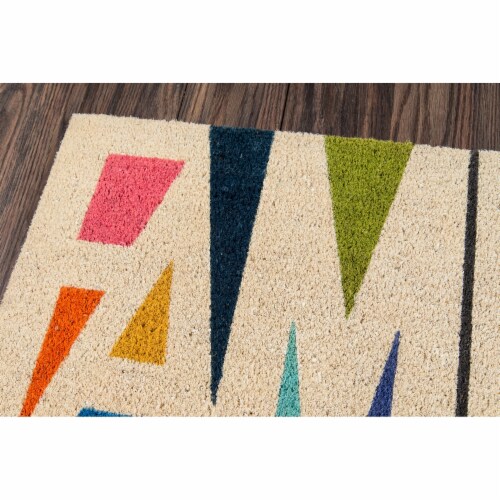 Novogratz Aloha Multi Family Doormat Perspective: back