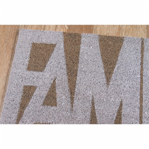 Novogratz Aloha Family Grey Doormat Perspective: back