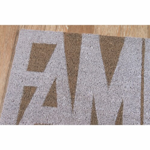 Novogratz Aloha Family Grey Doormat Perspective: back