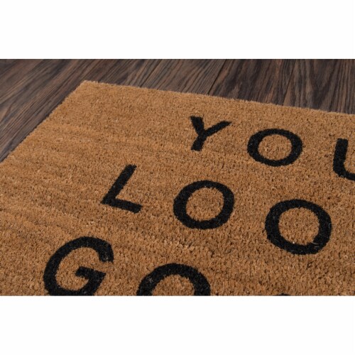 Novogratz Aloha Natural You Look Good Doormat Perspective: back