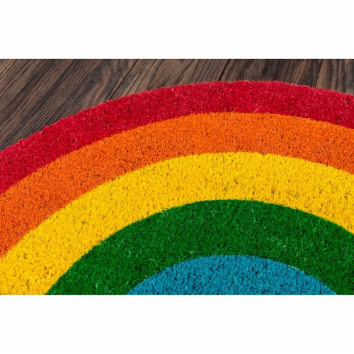 Novogratz Aloha Multi Rainbow Doormat Perspective: back