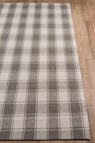 Erin Gates MARLBMLB-1GRY5080 Hand Woven Marlborough Rectangle Area Rug, Grey - 5 x 8 ft. Perspective: back