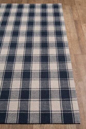 Erin Gates MARLBMLB-1NVY80A0 Hand Woven Marlborough Rectangle Area Rug, Navy - 8 x 10 ft. Perspective: back
