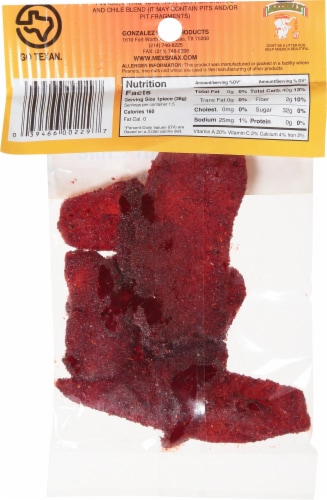 Mexsnax® Mango con Chile Dried Mango Candy Perspective: back