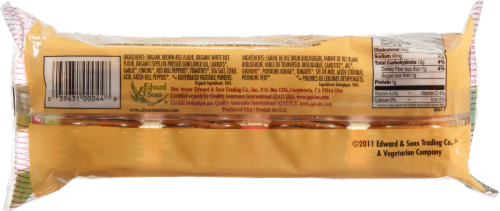 Edward & Sons Brown Rice Snaps Vegetable Flavor Perspective: back