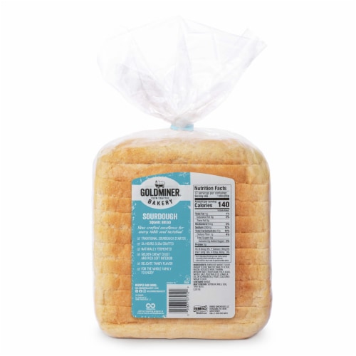 California Goldminer® Sourdough Square Bread Perspective: back