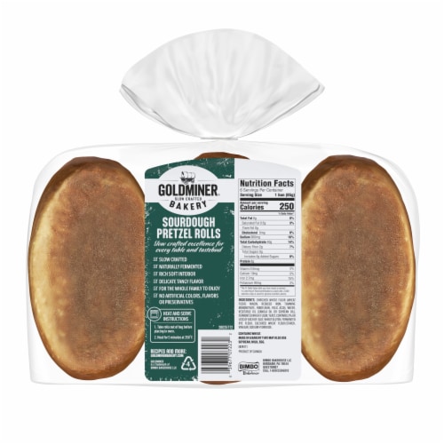 Goldminer® Sourdough Pretzel Rolls Perspective: back