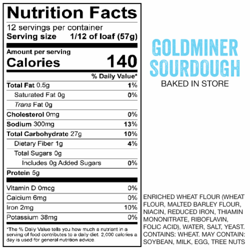California Goldminer Sourdough Bread Perspective: back