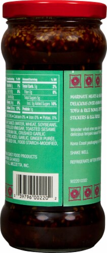 Kona Coast Island Teriyaki Marinade Perspective: back