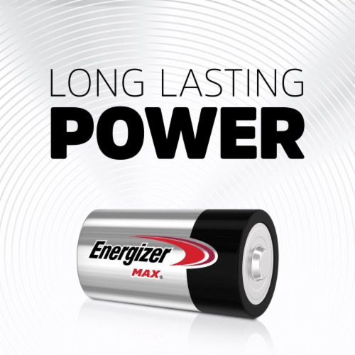Energizer Max Alkaline D Batteries - 2 Pack Perspective: back