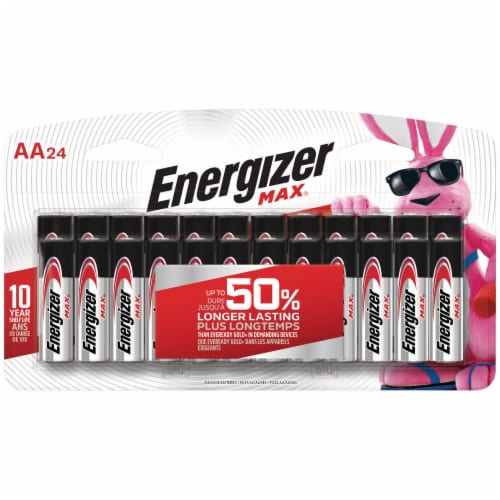 Energizer Max Alkaline AA Batteries - 24 Pack Perspective: back