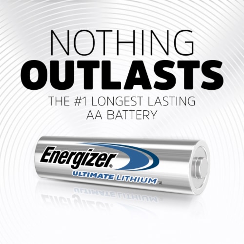 Energizer Ultimate Lithium AA Batteries - 4 Pack Perspective: back