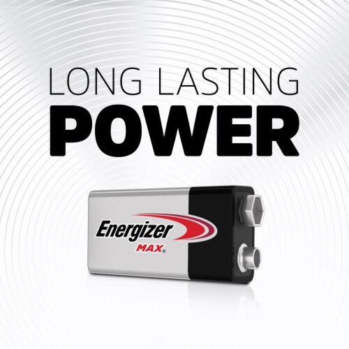 Energizer Max Alkaline 9V Batteries - 2 Pack Perspective: back