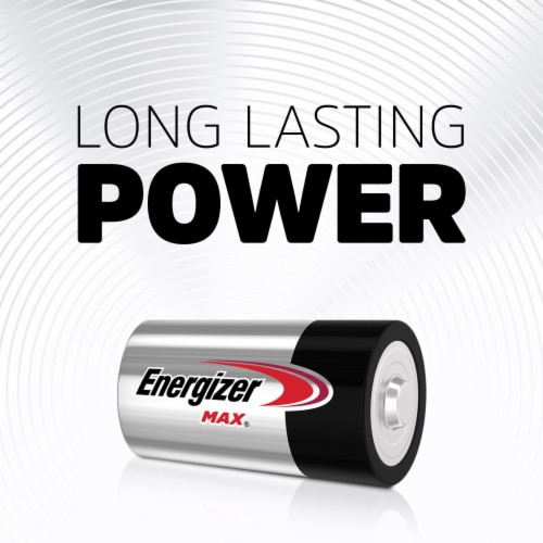 Energizer Max Alkaline D Batteries - 4 Pack Perspective: back