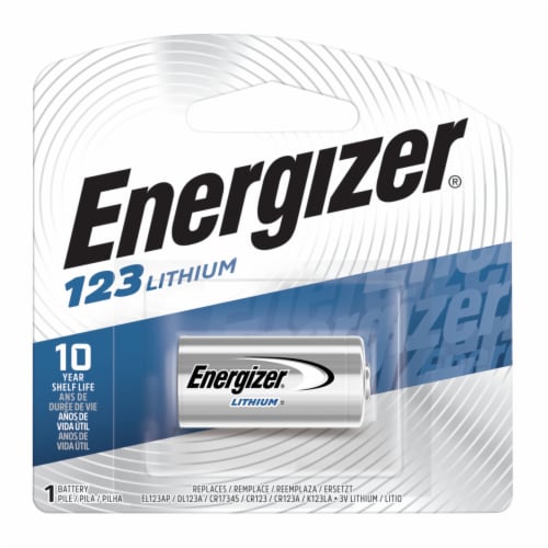 Energizer Photo Lithium 123 Battery - 1 Pack Perspective: back