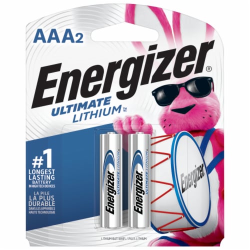 Energizer Ultimate Lithium AAA Batteries - 2 Pack Perspective: back