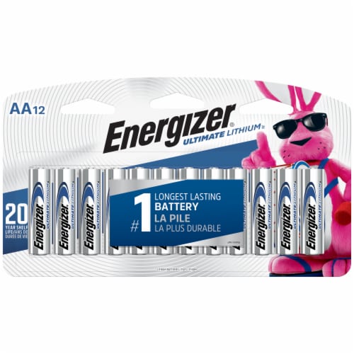 Energizer Ultimate Lithium AA Batteries - 12 Pack Perspective: back