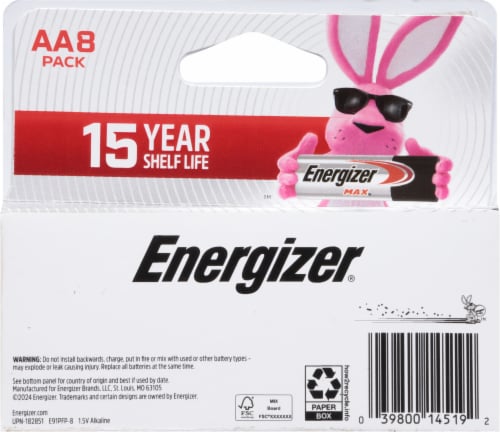 Energizer® Max AA Multipack Perspective: back