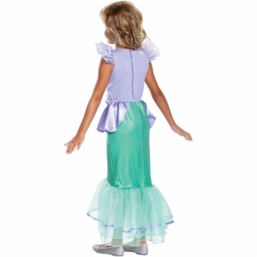 Disney Princess Ariel Classic Girls' Costume, Teal (4-6X) Perspective: back