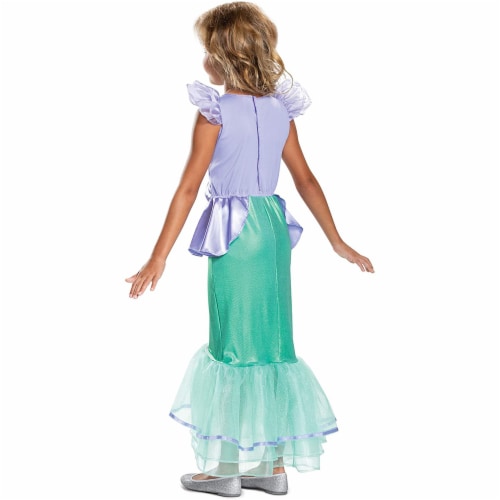 Disney Princess Ariel Classic Girls' Costume, Teal (3T-4T) Perspective: back