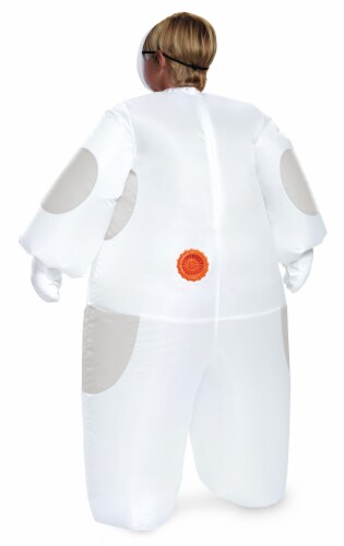 White Baymax Inflatable Costume, Child (One Size Fits All) Perspective: back